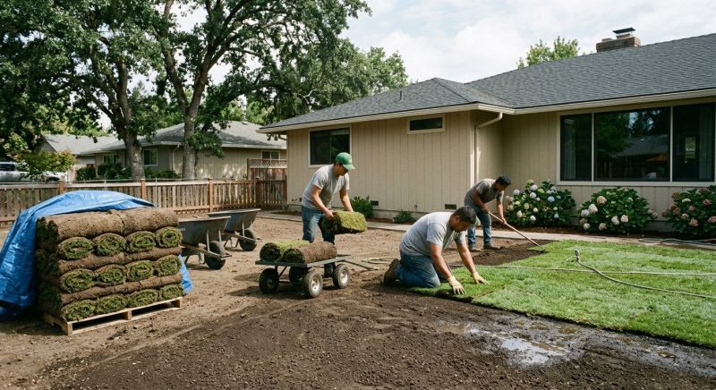 Zoysia Grass Installation