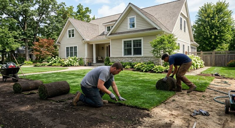 Yard Sod Installation in Aiken, SC